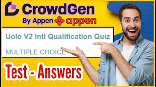 UOLO V2 Project Answer Passed the Crowdgen Test Tips amp Tricks UOLOTestAnswers [upl. by Harneen]