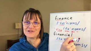 How to Pronounce Finance and Financial [upl. by Airretal831]