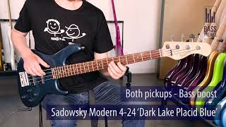 Sadowsky Metroline Modern 424 Live Demo  BassFreaksnet [upl. by Haimerej]