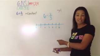 6NS1 Dividing Fractions using a Number Line MaTh LAB 38 [upl. by Seraphine]