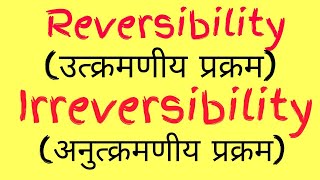 reversibility and irreversibility class 11th physics thermodynamics [upl. by Enorej]