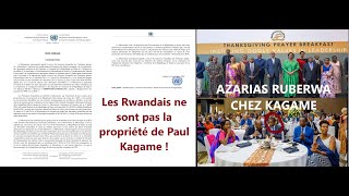 18924 RDC  AZARIAS RUBERWA À KIGALI AFFAIRE RWANDAIS RESIDANT AU NIGER [upl. by Weitzman]