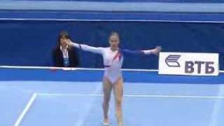 Afanasyeva Ksenia RUS FX EF Moscow World Cup 2008 [upl. by Ydnih]