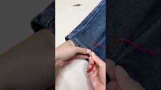 How to turn bootcut jeans into straight leg [upl. by Weider]