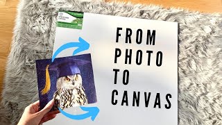 Tutorial  ENLARGING and PROJECTING an image onto a canvas for ART [upl. by Einnek]