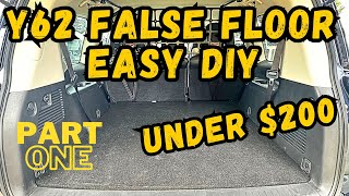 Y62 False Floor  Part 1  Seat Removal  GRAB A QUICK MOD WITH THE DAD BOD [upl. by Ellenet]