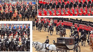 TROOPING THE COLOUR Major Generals Review 2024 THIS HAPPENED at Horse Guards Parade in London [upl. by Ferna]