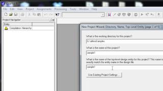 DD01a  Creating a VHDL Project in Quartus II [upl. by Ide627]