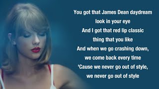 Taylor Swift  Style Lyrics [upl. by Oicnoel]