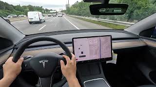 2023 Tesla Model Y POV Driving Impressions [upl. by Sinne]