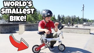 BMX Tricks on the Worlds Smallest Bike [upl. by Dinsdale]