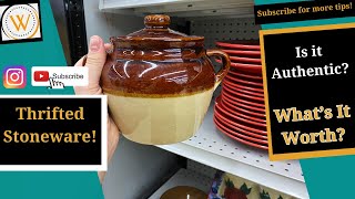 This Week in Thrifting  Real Stoneware vs Replicas [upl. by Spielman]