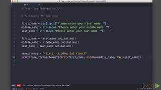 Print and display someone’s name in a particular format  Python [upl. by Ardath229]