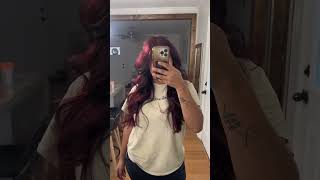 I dye my HAIR  beautiful CHERRY CHRUSH from L’Oréal hair hairdye longhair [upl. by Anaeirb]