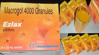 How to Use Ezlax Sachets  Macrogol 4000 Granules EZLAX Sachets Kab Aur Kaise Use Kare [upl. by Galliett40]