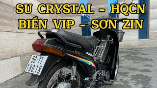 Suzuki Crystal 110 2 thì  Hải Quan Chính Ngạch  Chính chủ Biển VIP Sơn zin tem zin  Hàng sưu tầm [upl. by Caine]