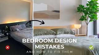 12 Common Bedroom Design Mistakes amp How To Fix Them [upl. by Nedarb]