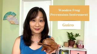 Wooden Frog Percussion Instrument Guiro [upl. by Goetz665]