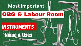 Instruments used in gynac OPD and labour room  OBG instrument  nursing video [upl. by Patnode]