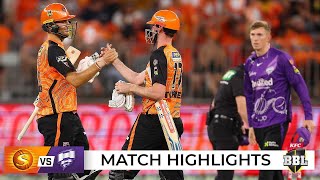 Perth scorch Hurricanes in dominant sevenwicket win  BBL12 [upl. by Malas]