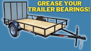 How to Repack Trailer Wheel Bearings with New Grease  Dump Trailers Car Haulers and More [upl. by Stouffer992]