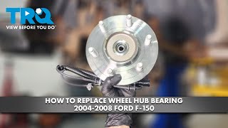 How to Replace Front Wheel Hub Bearing 20042008 Ford F150 [upl. by Ojiram]