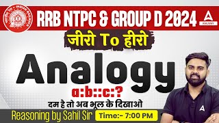 Analogy Reasoning Tricks  Reasoning Tricks by Sahil Tiwari  RRB NTPC Group D 2024 [upl. by Mosi]