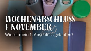 1 Wochenabschluss November I Einnahmen Ausgaben amp Spartöpfe [upl. by Blalock]