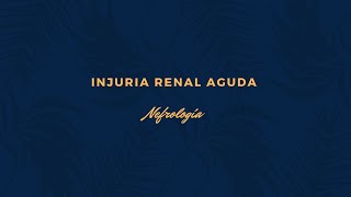 Injuria Renal Aguda  Nefrología  PARTE 1 [upl. by Eoj]