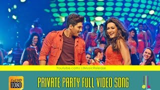 Private Party  Malayalam  Full Video Songᴴᴰ Yodhavu The Warrior Malayalam 2016  AlluArjun [upl. by Nerok]