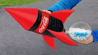 Experiment CocaCola XXL Rocket VS Mentos [upl. by Rellim]