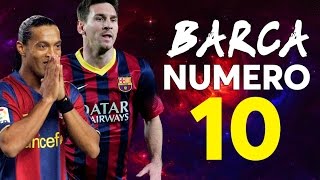 El peso del número 10  Todos los quot10quot del FC Barcelona desde 1996 [upl. by Rozele]