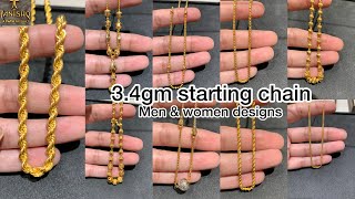 Tanishq gold chain designs with price  daily wear gold chain designs men amp women  tanishq [upl. by Nahtaneoj]