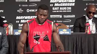 Mayweather V McGregor  Undercard Press Conference Nathan Cleverly [upl. by Venetis]