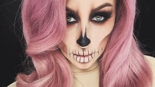 Easy Skull Makeup Tutorial CHRISSPY [upl. by Michail]