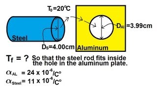 Physics 21 Thermal Expansion 4 of 4 Thermal Linear Expansion Example 3 [upl. by Marih]