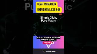 GSAP ANIMATION USING HTML CSS amp JS  GSAP [upl. by Ecnadnac]