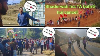 TA army bharti cancel  jampk Bhaderwah ma ta ki bharti hui cancel 😳 taarmylover taarmy2024 army [upl. by Sclater]