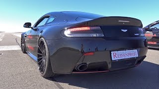 Aston Martin V8 Vantage N430  Cold Start Up Revs amp Accelerations [upl. by Kam]