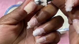 HOW TO SOAK OFF ACRYLIC NAILS AT HOME BEGINNER NAIL TECHS [upl. by Lynus60]