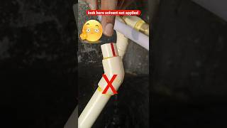 CPVC pipe leakage plumbing cpvc plumber shorts youtubeshorts [upl. by Notserc572]