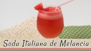 Soda Italiana de Melancia  Receitas de Minuto EXPRESS 34 [upl. by Blackmore520]