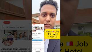 AX Hotel Malta Hiring Now  Malta LinkedIn Recruitment  Free Jobs  Full video on my channel [upl. by Opiuuk263]