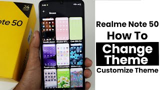 How to Change Theme In Realme Note 50  Customize Theme [upl. by Tallbott]