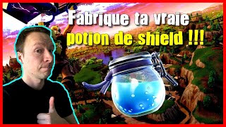 COMMENT FABRIQUER UNE POTION DE SHIELD FORTNITE   MÉLANGES ET SOLUTIONS [upl. by Ainatit]