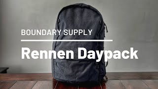 Boundary Supply Rennen Recycled Daypack Review  Simple but Useful Tech and EDC Backpack [upl. by Aleekahs]