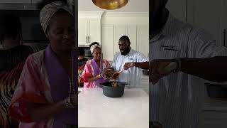 Cooking Nigerian native Jollof rice with friends 🥘 jollofrice cookingvideo nigerianfood foodie [upl. by Neelyar]