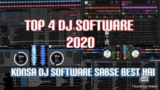 TOP 4 DJ SOFTWARESABSE BEST DJ SOFTWARE KONSA HAI  KONSA DJ SOFTWARE HUMKO USE KARNA CHAIYEHINDI [upl. by Nahtanoy]