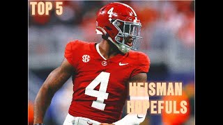 2024 CFB TOP 5 HEISMAN HOPEFULS [upl. by Lovett626]