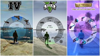 Weapon Wheel System in GTA Games [upl. by Ylhsa]